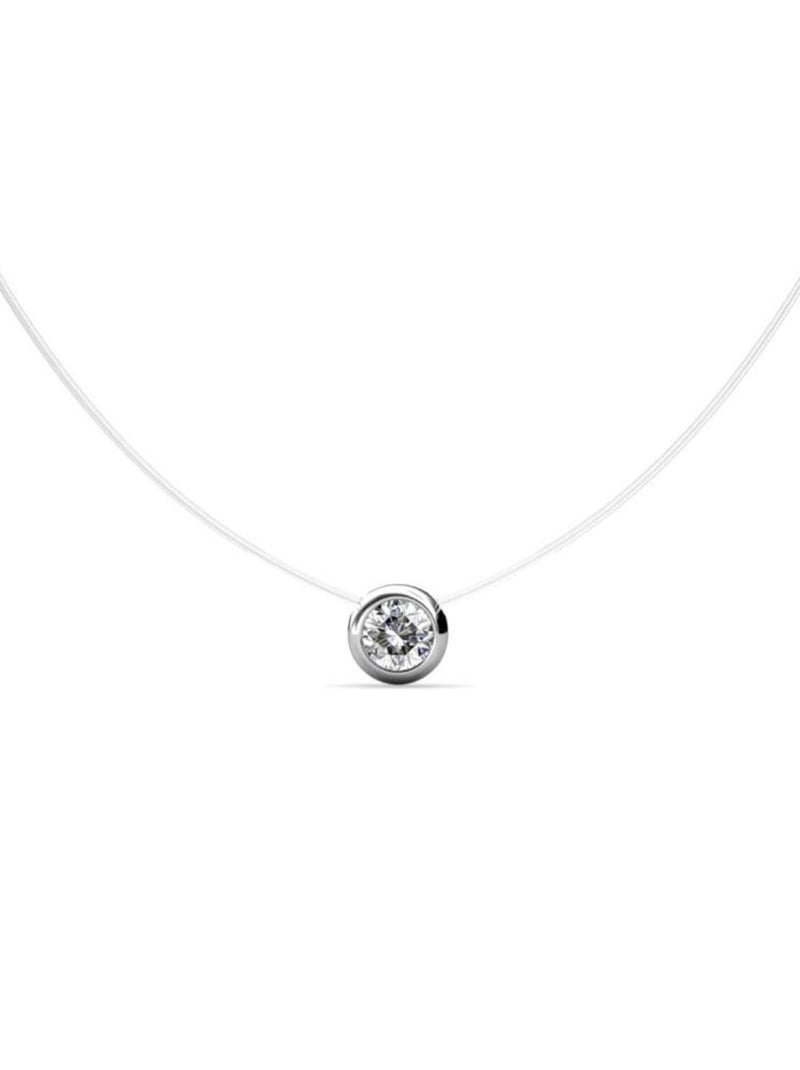 Pendentifs Moon - Argenté et Cristal Argent - Kiabi