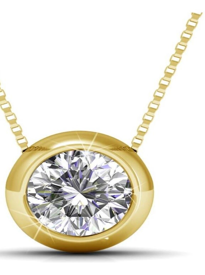 Pendentifs Moon - Doré et Cristal Doré/or - Kiabi