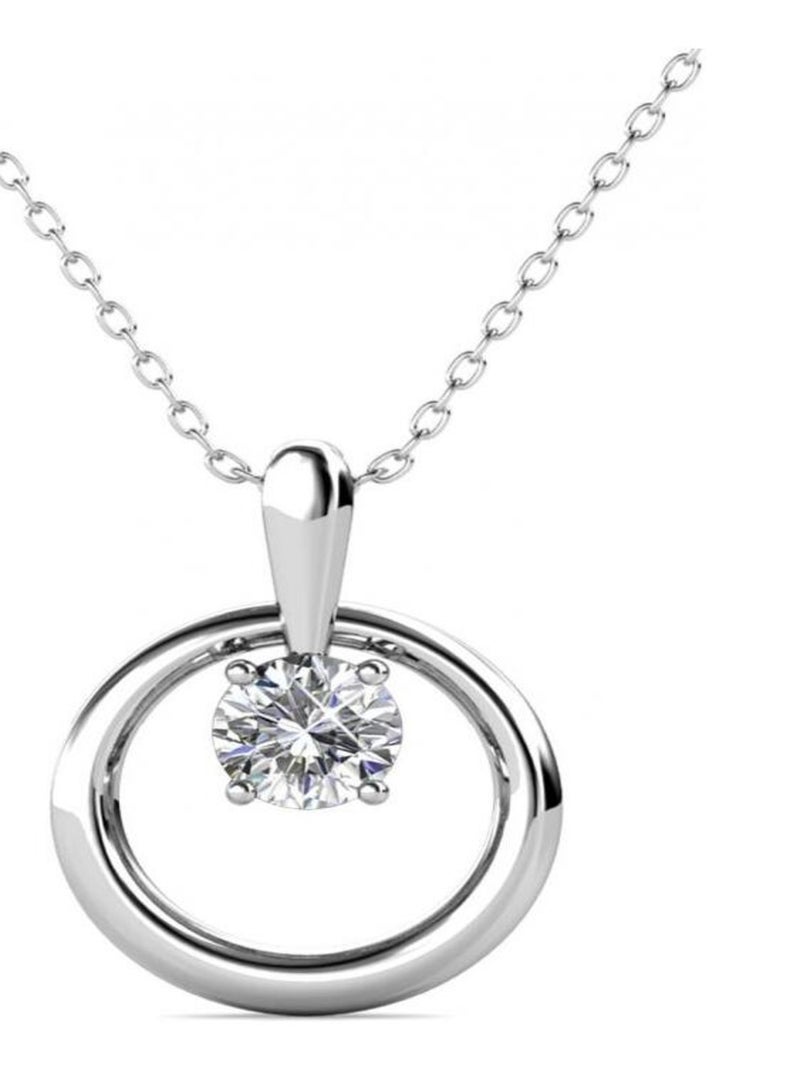 Pendentifs Octavia - Argenté et Cristal Argent - Kiabi