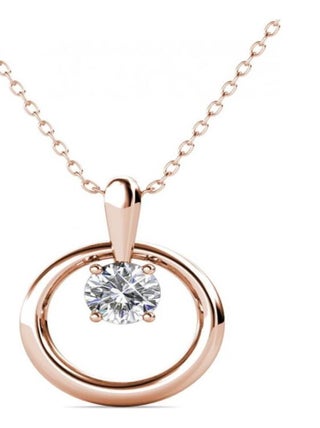 Pendentifs Octavia - Or Rosé et Cristal