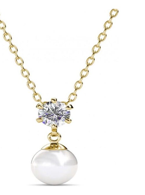 Pendentifs Pauline - Doré et Cristal - Kiabi
