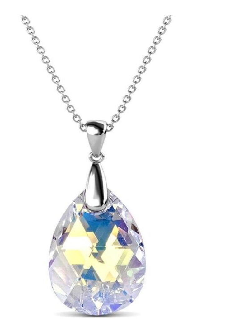 Pendentifs Raindrop - Argenté et Blanc brillant Argenté - Kiabi