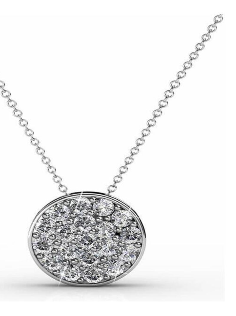 Pendentifs Round - Argenté et Cristal Argent - Kiabi
