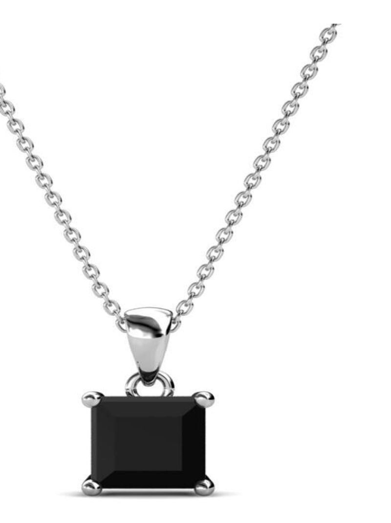 Pendentifs Simple Square - Argenté et Noir Noir Argenté - Kiabi