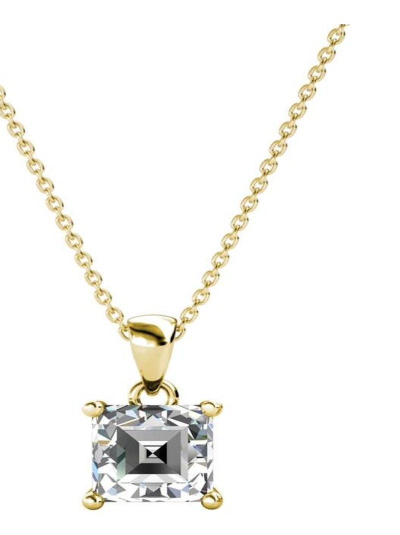 Pendentifs Simple Square - Doré et Cristal Doré/or - Kiabi