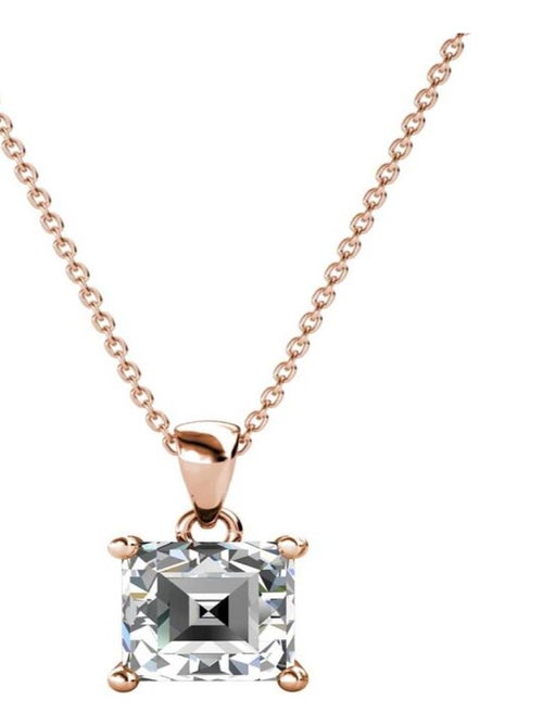 Pendentifs Simple Square - Or Rosé et Cristal - Kiabi