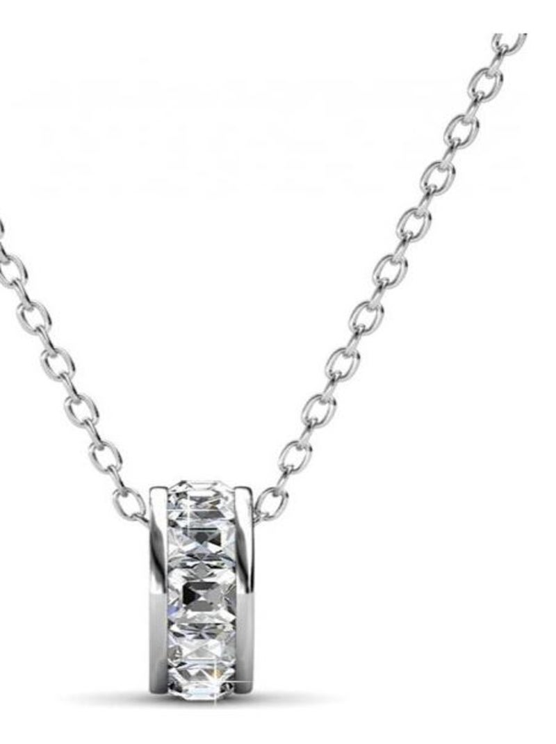Pendentifs Square Roller - Argenté et Cristal Argent - Kiabi
