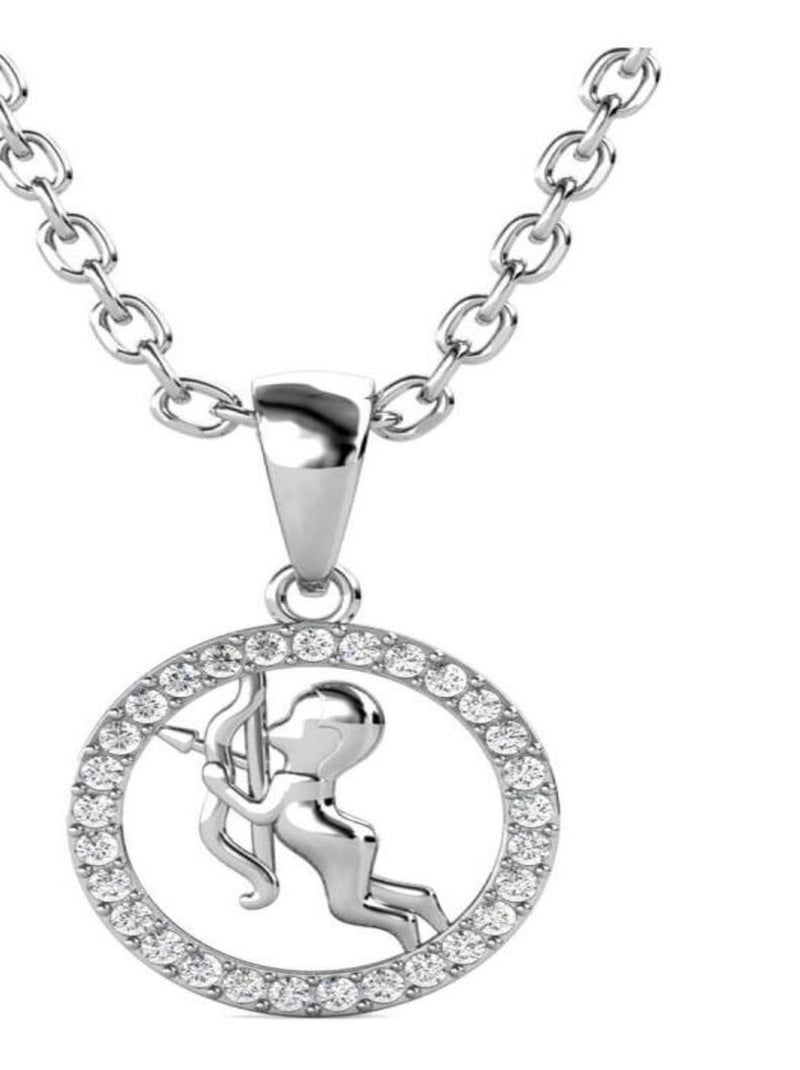 Pendentifs Zodiaque Sagitaire - Argenté et Cristal Argent - Kiabi