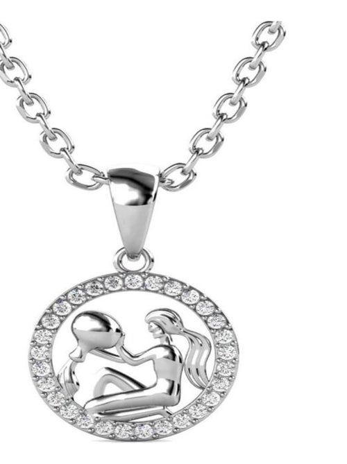 Pendentifs Zodiaque Verseau - Argenté et Cristal - Kiabi