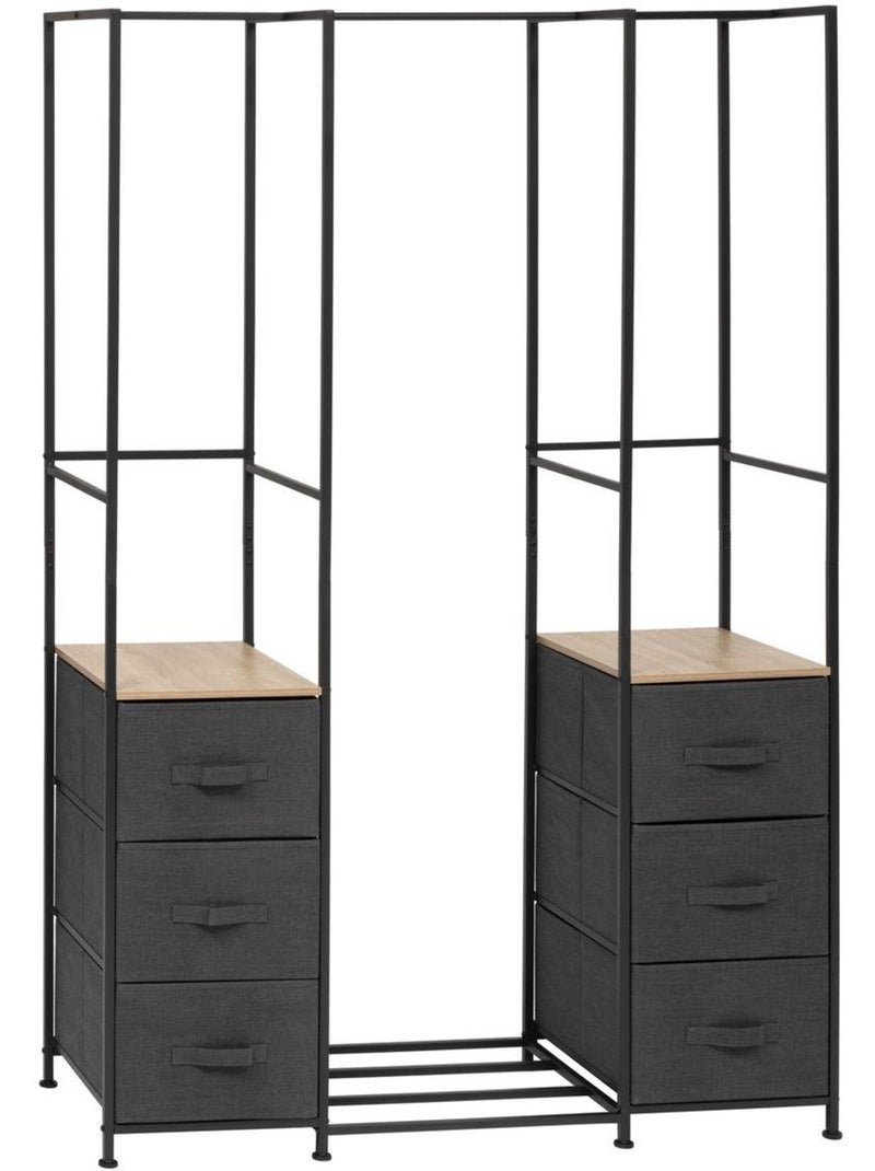Penderie h 176 cm tissa Gris - Kiabi