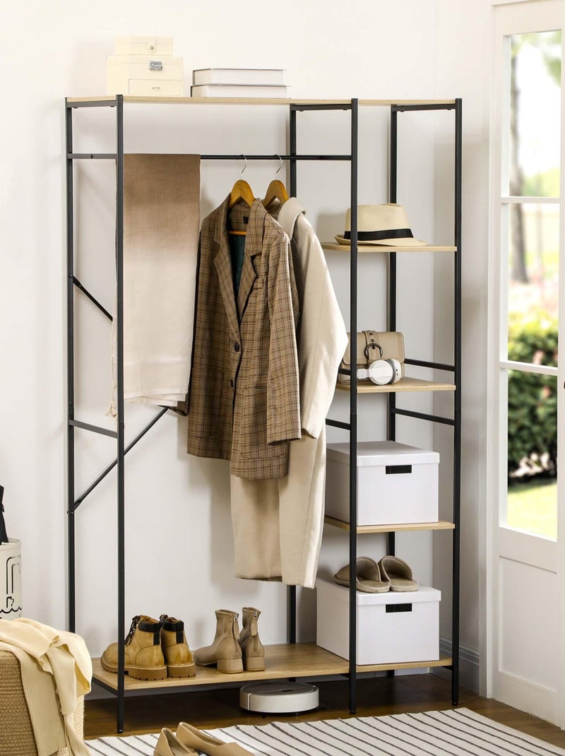 Penderie portant à vêtements style industriel Beige - Kiabi