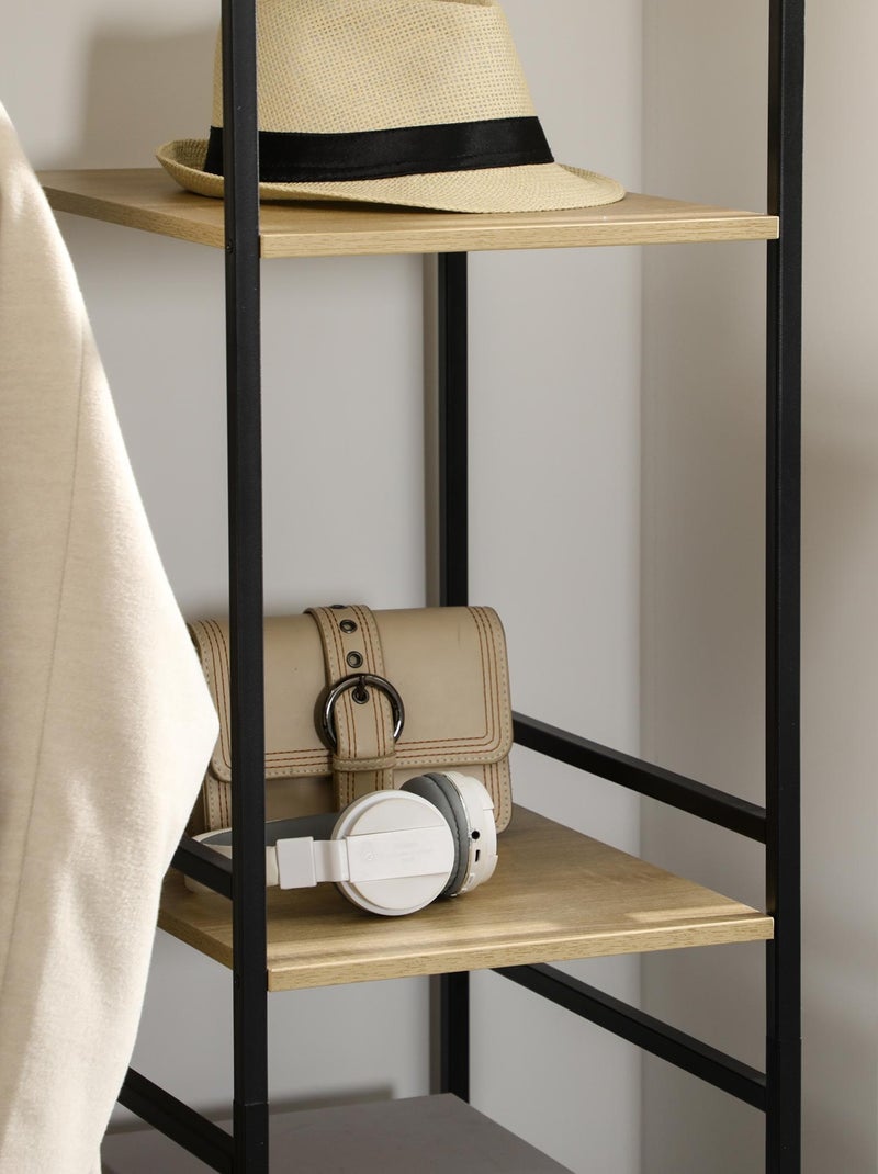 Penderie portant à vêtements style industriel Beige - Kiabi