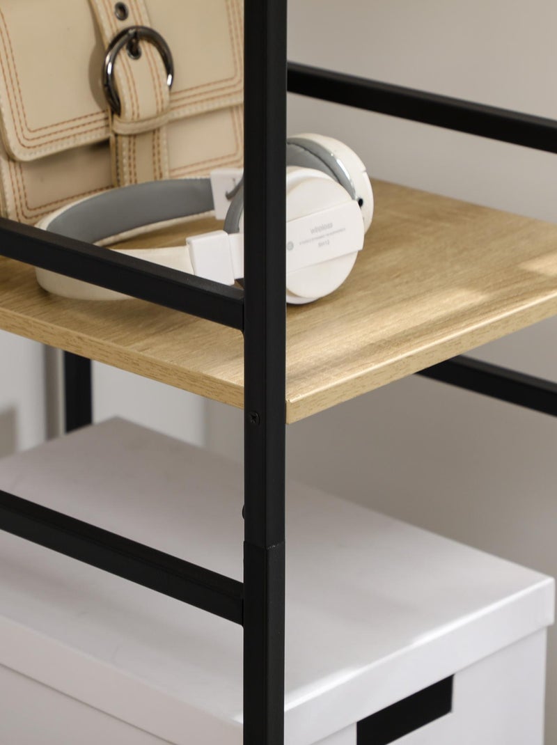 Penderie portant à vêtements style industriel Beige - Kiabi