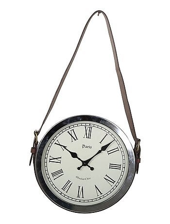 Pendule avec anse Vintage - Diam. 30 cm