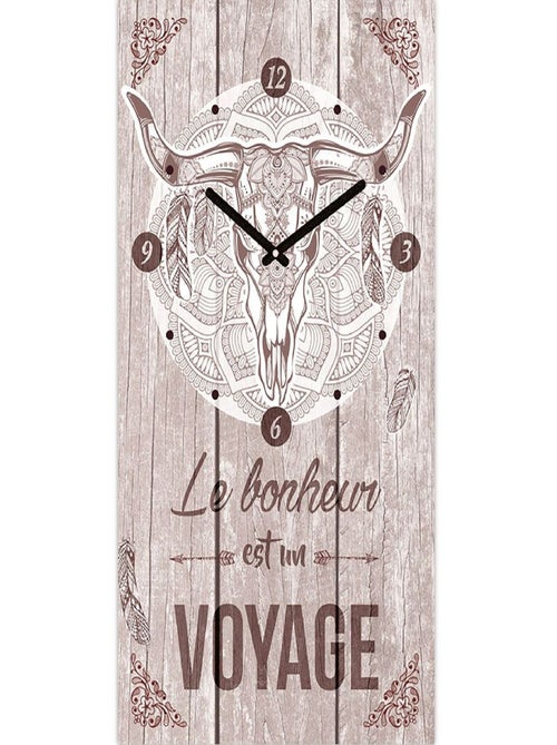 Pendule Boho crâne de buffle - Kiabi
