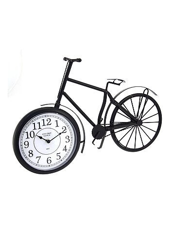 Pendule décorative Vélo - L 49 cm - Métal