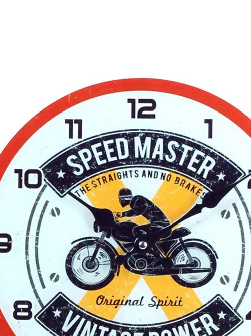 Pendule en verre Speed Master - Kiabi