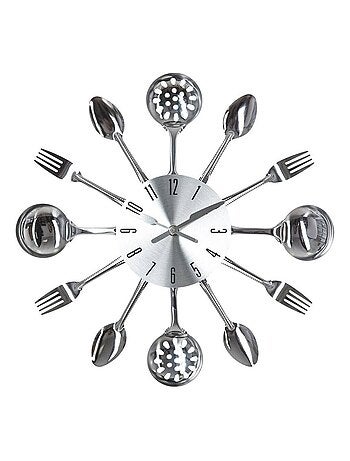 Pendule Métal Ustensiles Ø38cm