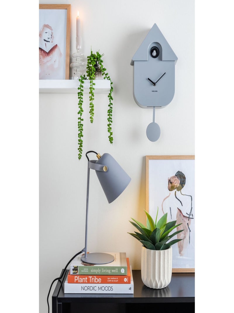 Pendule murale coucou design moderne CUCKOO Gris - Kiabi