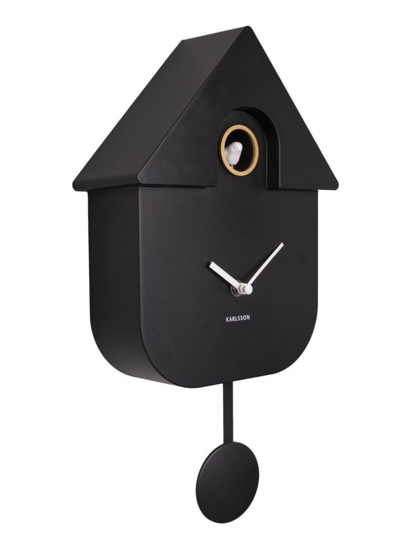 Pendule murale coucou design moderne CUCKOO Noir - Kiabi