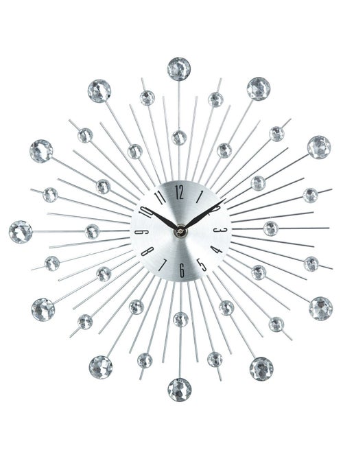 Pendule Strass - Diam. 33 cm - Kiabi