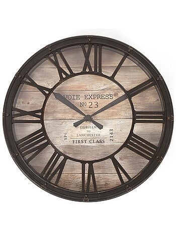 Pendule vintage Ø39 x 7,7 cm d'épaisseur