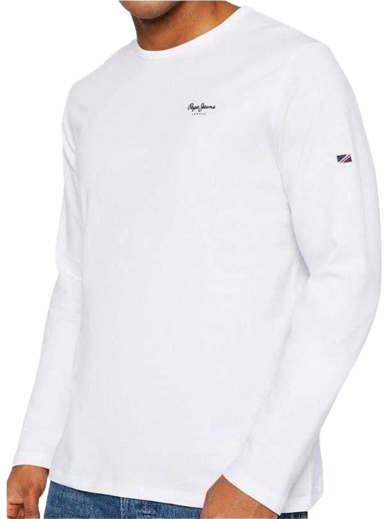 Pepe Jeans - T-shirt manches longues Blanc - Kiabi
