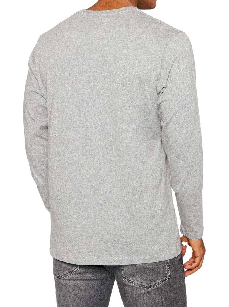 Pepe Jeans - T-shirt manches longues Gris - Kiabi