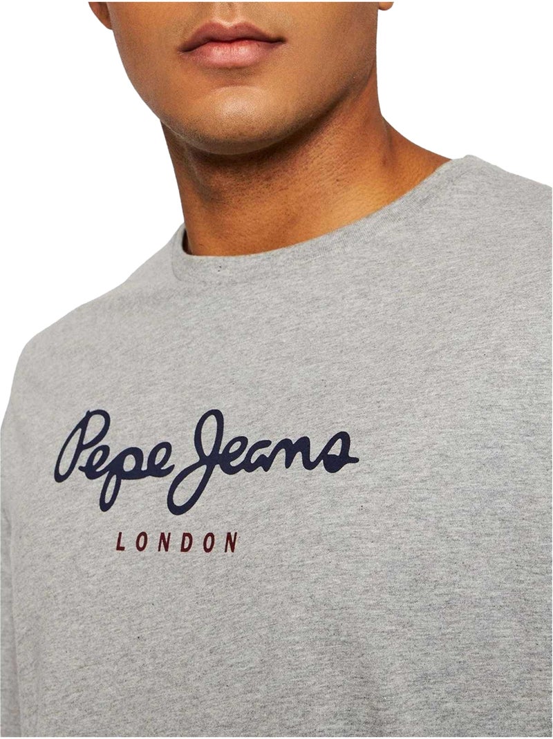 Pepe Jeans - T-shirt manches longues Gris - Kiabi