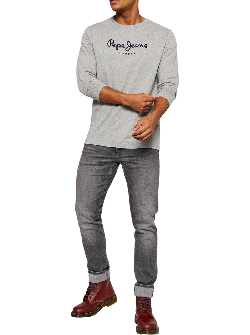 Pepe Jeans - T-shirt manches longues Gris - Kiabi
