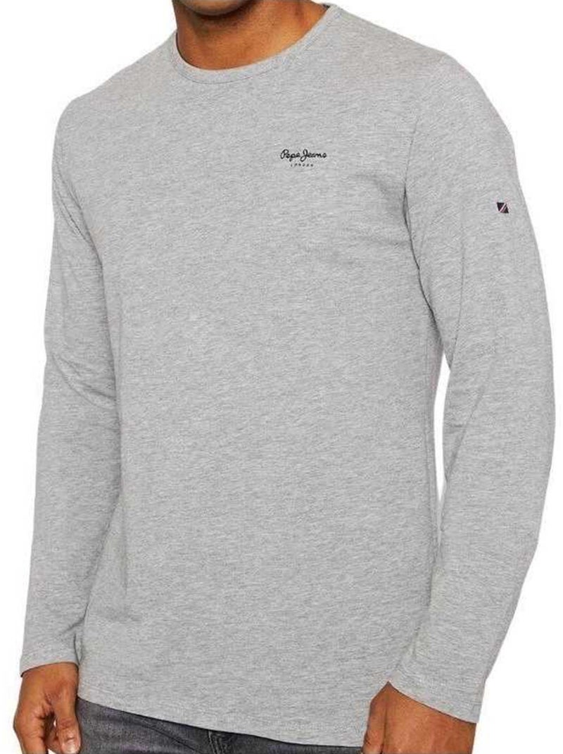 Pepe Jeans - T-shirt manches longues Gris - Kiabi