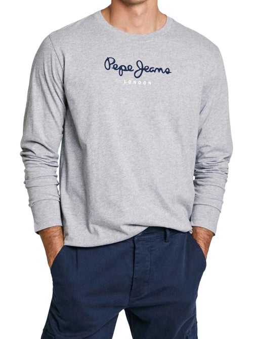 Pepe Jeans - T-shirt manches longues motif/style logo - Kiabi
