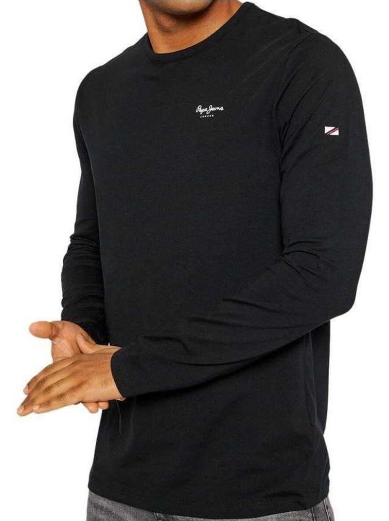 Pepe Jeans - T-shirt manches longues Noir - Kiabi
