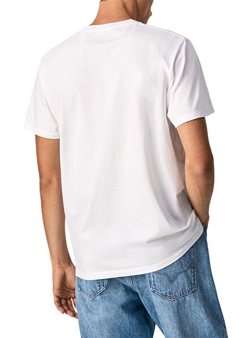 Pepe Jeans - T-shirt motif/style Logo dans cercle - Kiabi