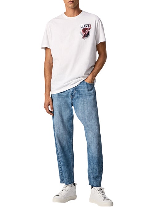 Pepe Jeans - T-shirt motif/style Logo dans cercle - Kiabi