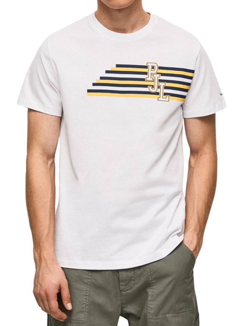 Pepe Jeans - T-shirt motif/style rayé Blanc - Kiabi