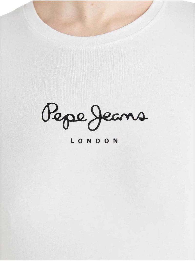 Pepe Jeans - T-shirt NEW VIRGINIA Blanc - Kiabi