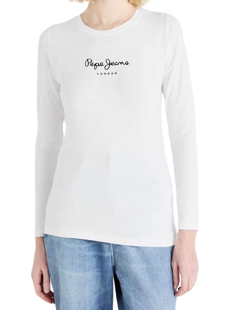 Pepe Jeans - T-shirt NEW VIRGINIA Blanc - Kiabi