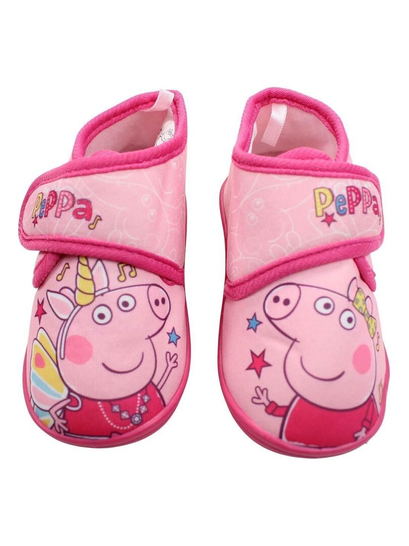 Chaussons Peppa Pig Pour Filles - Pantoufles Roses Avec Semelle Antidérapante