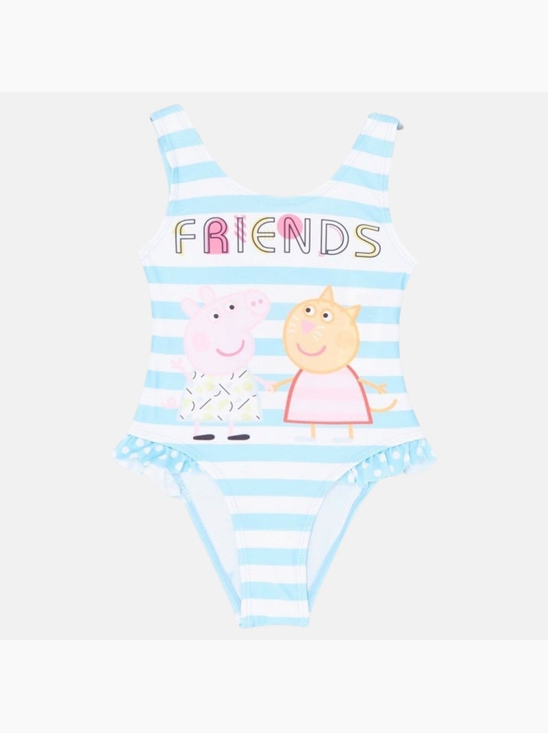 Peppa pig - maillot de bain 1 pièce imprimé Bleu - Kiabi