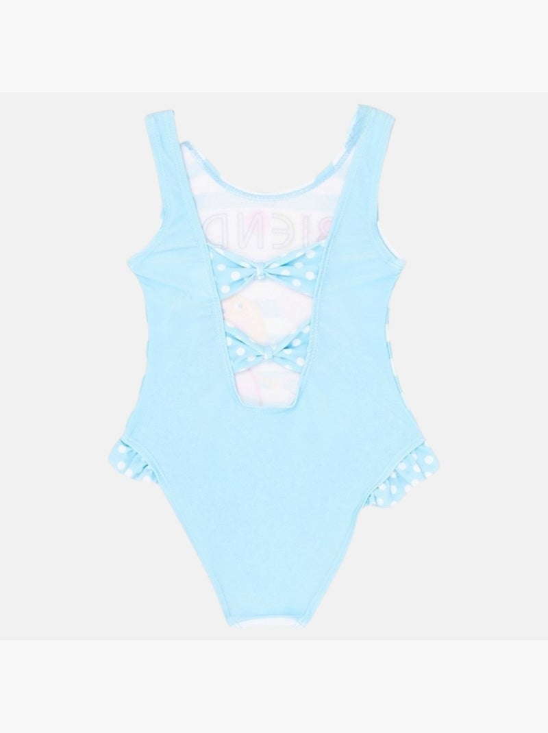 Peppa pig - maillot de bain 1 pièce imprimé Bleu - Kiabi