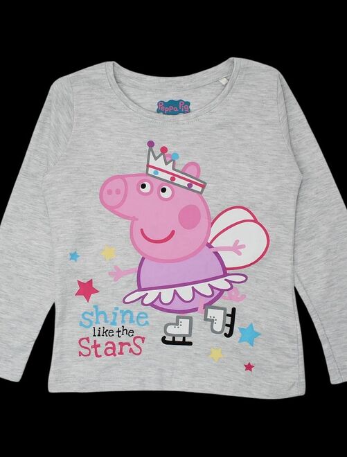 Peppa Pig - Pyjama fille imprimé Peppa Pig en coton - Kiabi