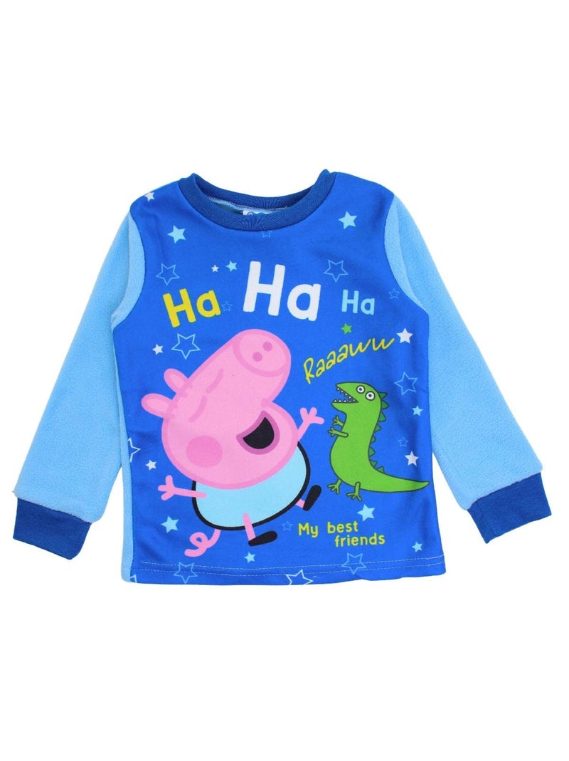 Peppa Pig - Pyjama polaire Bleu - Kiabi