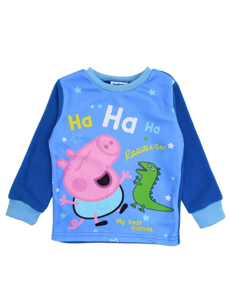 Peppa Pig - Pyjama polaire Bleu marine - Kiabi