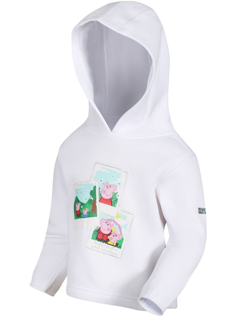 Peppa Pig - Sweat à capuche (George Pig, Maman Pig, Peppa Pig) Blanc - Kiabi