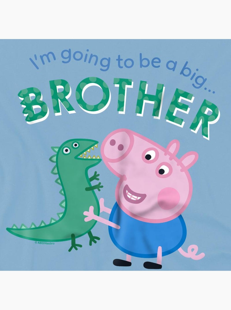 Peppa Pig - T-shirt BIG BROTHER (George) Bleu ciel - Kiabi