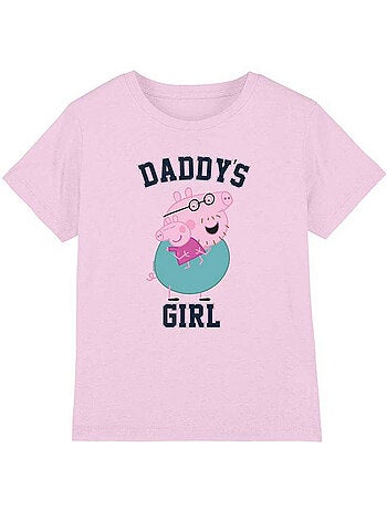 Peppa Pig - T-shirt DADDY'S GIRL (Papa Pig, Peppa Pig)