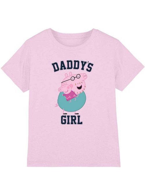 Peppa Pig - T-shirt DADDY'S GIRL (Papa Pig, Peppa Pig) - Kiabi