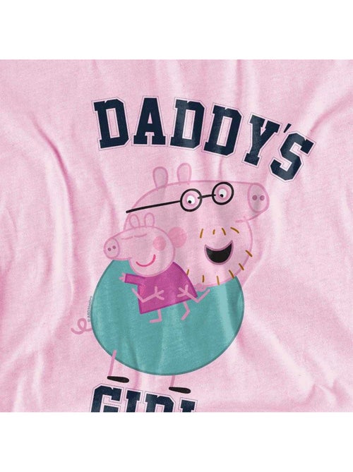 Peppa Pig - T-shirt DADDY'S GIRL (Papa Pig, Peppa Pig) - Kiabi