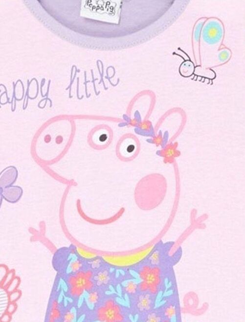 Peppa Pig - T-shirt fille imprimé Peppa Pig en coton - Kiabi